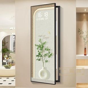 清新2绿植大尺寸电络表箱装 电子时钟配电箱网5遮挡画0 饰画竖XGH款