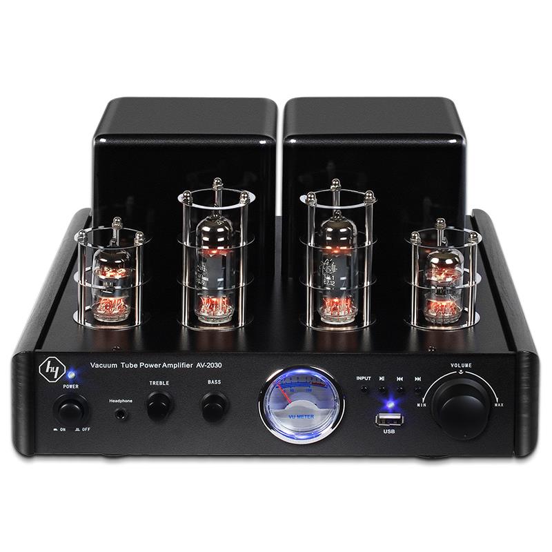 豪韵AV-2030R 发烧电子管大功率hifi胆机蓝牙功放机书架音箱组合