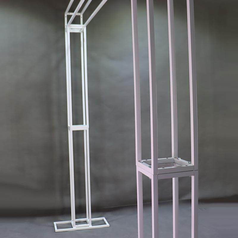 新款双杆背景架外贸婚庆铁艺道具户外婚礼装饰方形架子屏风指示牌