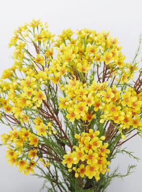 婚庆腊梅仿真花插花小碎花人造花装饰假花摆件澳洲仿真腊梅花束