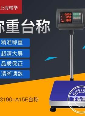 上海耀华XK3190-A15E电子秤计重计价计数台秤落地秤体重计电子秤