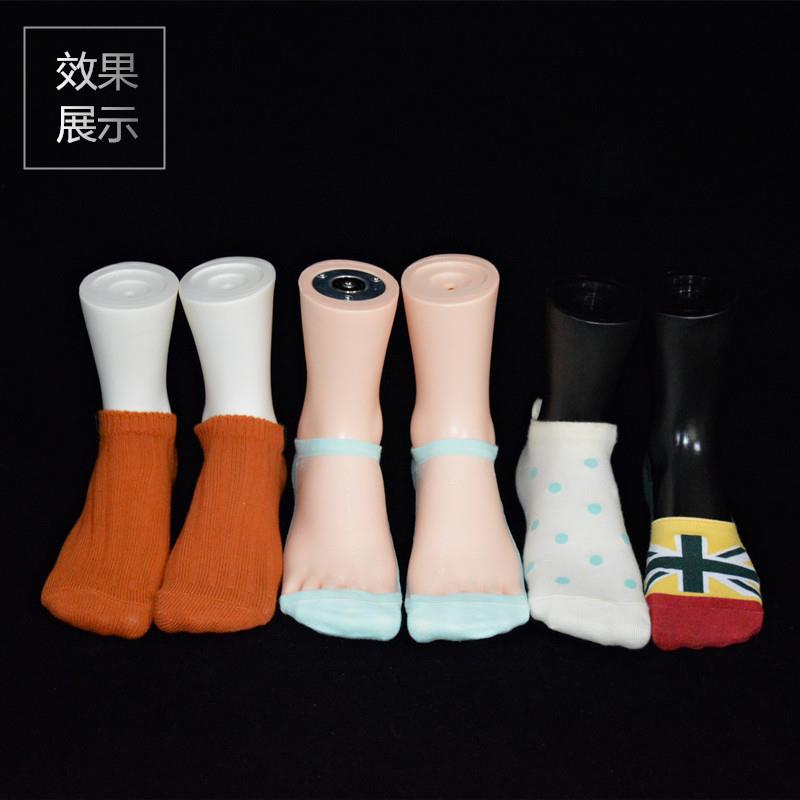 五指女脚模腿模特袜子拍照道具五趾脚模袜腿模船袜脚模拖鞋脚模