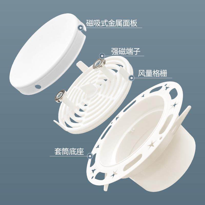 嵌入式出风口圆形预埋可调无感高端简约风口边框送回无节新风风口,电子/电工,室内新风系统,淘宝优惠券,粉丝福利购,淘宝优惠卷