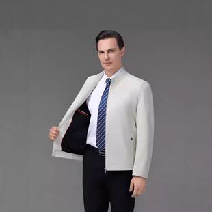 修身 海立宁绵真皮皮衣男领羊皮闲夹克短款 休皮外 BB秋冬新款 2401