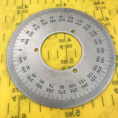 刻度盘 顺逆一体刻度盘 角度盘机械圆盘 不锈钢盘120#46#1#刻度盘