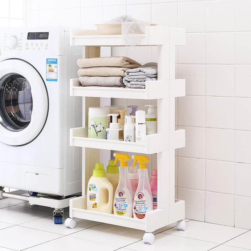 卫生间置物架落地塑料浴室收纳脸盆架子厕所卫浴储物架多层置地式