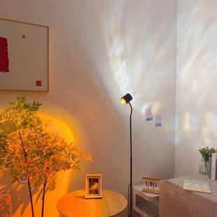 水波纹落地氛围灯网红落日灯感卧室灯直播间背景灯夕阳日落灯直销