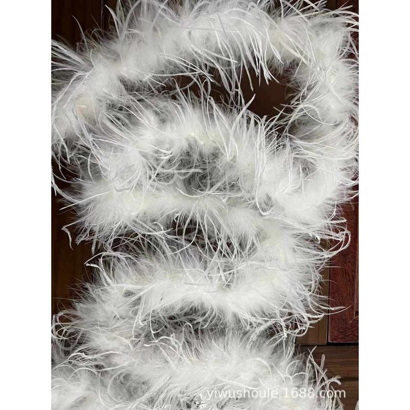 羽 diy鸵鸟毛供应 装饰毛条工艺 婚庆毛条白色火鸡羽毛毛条 羽