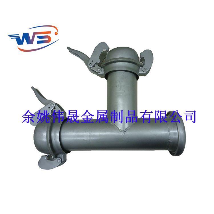 市政工程水务用三通鲍尔快速接头 农用水泵软管法兰保尔接头