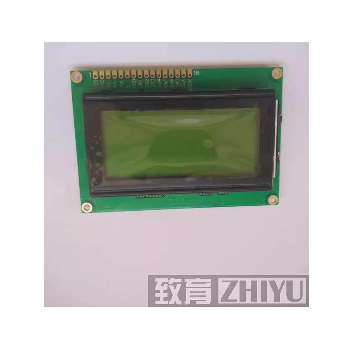 黄绿屏1604液晶显示模块 黄绿底黑字 四行每行16字符
