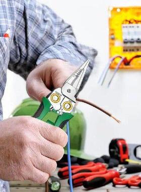 Electrical Wire Strippers 8-in-1 Stripping Pliers Stainless