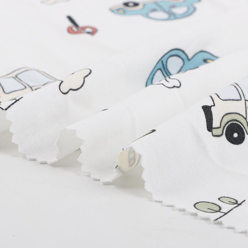 公斤竹价竹纤维棉毛布印花布料70双30棉面针QHE布现织货