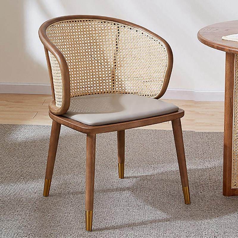 中古藤编实木餐椅软包围椅子靠背侘寂风复古北欧喝茶休闲主人家用,住宅家具,餐椅,淘宝优惠券,粉丝福利购,淘宝优惠卷