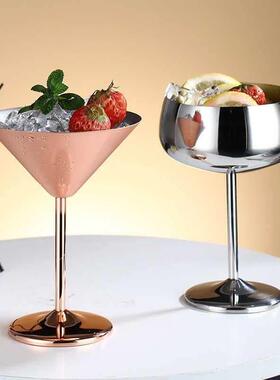 Stainless Steel Wine Glass Goblets Champagne Goblet Cocktail