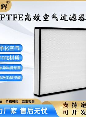 PTFE效空气过滤器无隔板滤芯过滤网无除菌洁净净化袋式