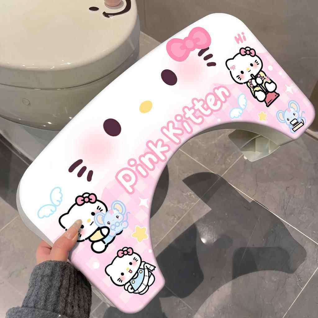 可爱卡通马桶凳脚凳家用加厚厕所坐便蹲坑神器卫生间马桶凳搁脚凳