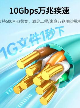 plenum CAT6万兆6类家装高速纯铜poe网线超六类非屏蔽加粗网线