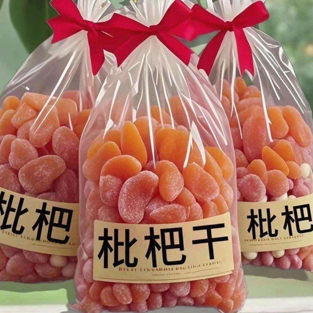 半价抢一斤】竹盐枇杷干大颗粒无核琵琶果干蜜饯果脯孕妇休闲零食