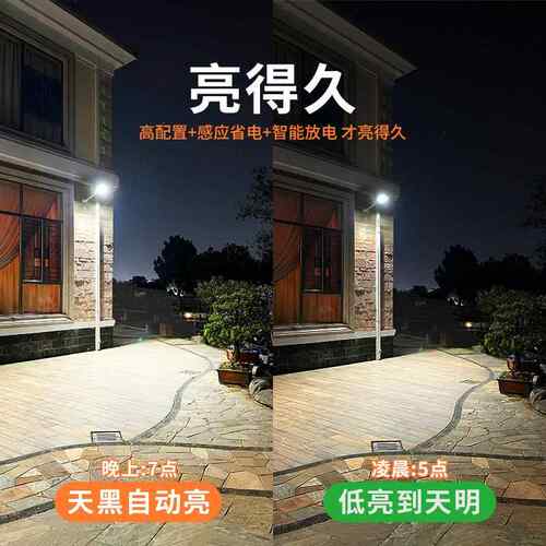 朗太阳能灯厂家用户外庭院爆亮路防水墙颖壁装安照明新YL005-P农