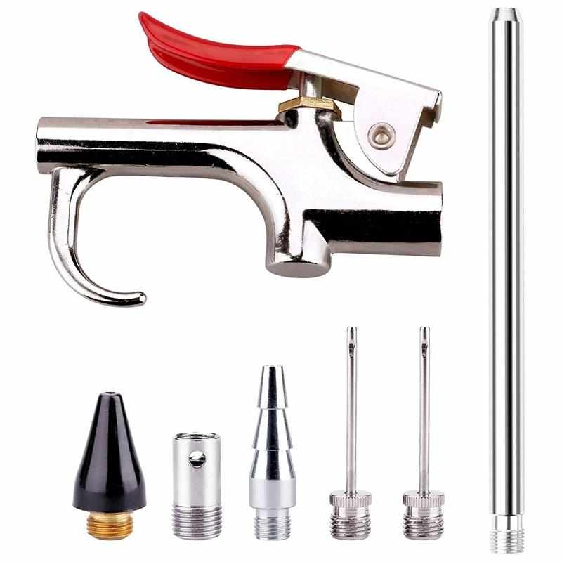 7 Pieces Air Blow Machine Accessory Kit Interchangeable Nozz