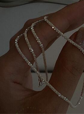 Necklaces 简约ins风菜花炼波光粼粼锁骨炼满天星项圈颈炼项炼女