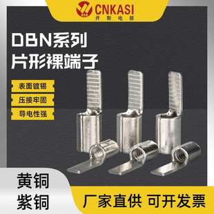 DBN片型接线端子空开断路器插片铜线耳铜鼻子1.25 5.5
