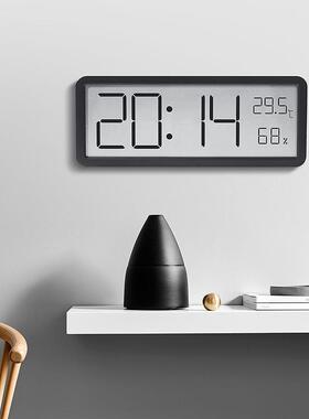INS简约大屏时钟客挂钟温1湿度YD106钟创意现代钟表表可厅挂可立Y