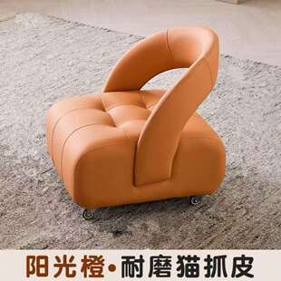 溜椅靠背高级小发2026新款椅溜762子万向轮沙小凳子可移动轮滑家