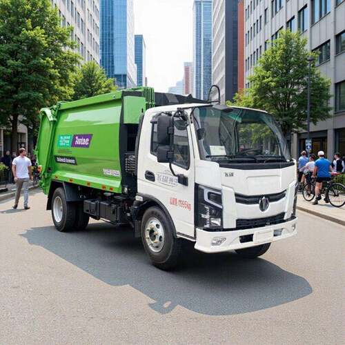 【程力集团】出口东风10立方米4x2手动挡柴油垃圾压缩车