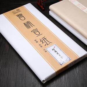 曹楠宣工纸四尺六尺张檀皮宣墨韵品好a028安徽泾县作整生宣纸笔画