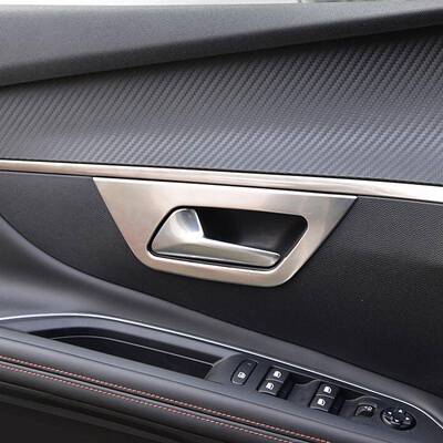 适用标致40085008内门碗拉手框不锈钢亚光ForPeugeot3008GT