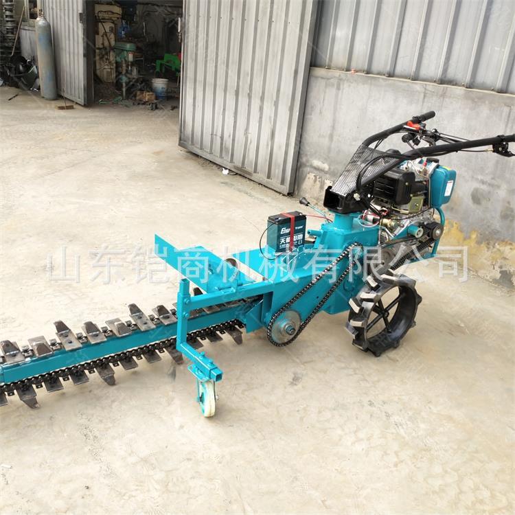 链条沥开沟业机绿化程电缆自工来水管道农WKZ挖沟机青路面开槽机