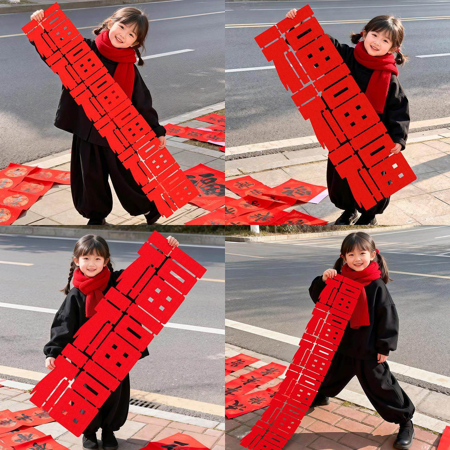 2026春节马年新年拍照道具装饰品氛围布置对联过拜年视频跨年拍摄