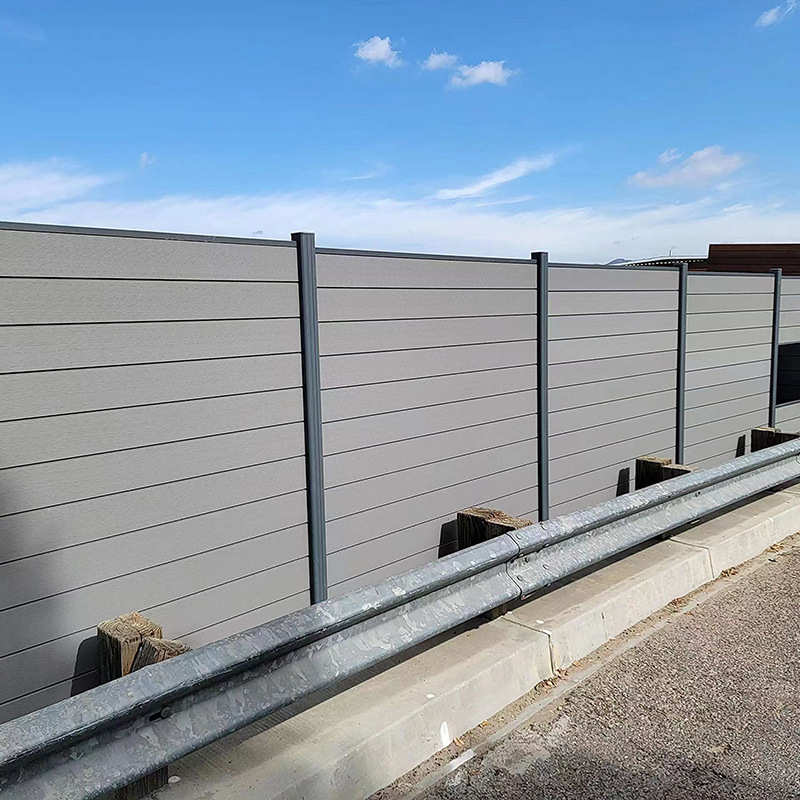 户外塑木共挤外墙栏板室外墙板生态木格栅吊顶围栏WPC共挤地板