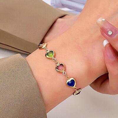 Colored Love Bracelet Personalized Heart shaped Bracelet手环