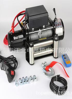 厂家生产牵引机12v9500lb4X4越野车电动绞盘汽车绞盘起吊机车载