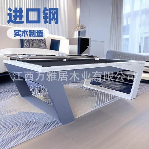 简约风中式台球桌家用球案多功能款大理石钢库厂家直销