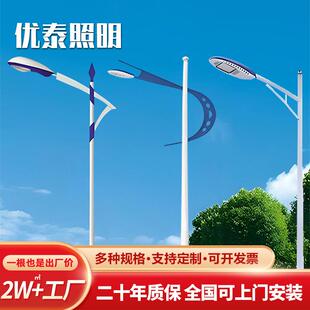 LED路灯户外防水路灯杆6米8米10米12米市电路灯led路灯厂价直销