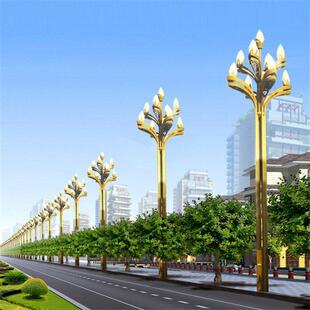 led玉兰灯中华灯广场公园景观路灯9火大型组合灯道路照明灯