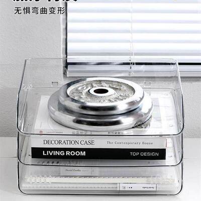 Transparent desktop storage box data file rack shelf 文件架