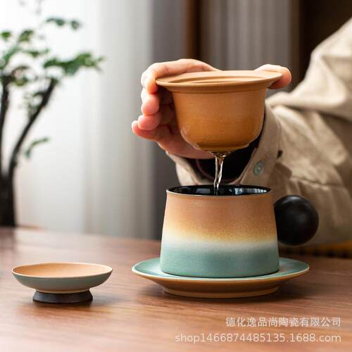 陶瓷拿铁咖啡杯碟套装创意下午茶马克杯小精致家用牛奶早餐杯杯具