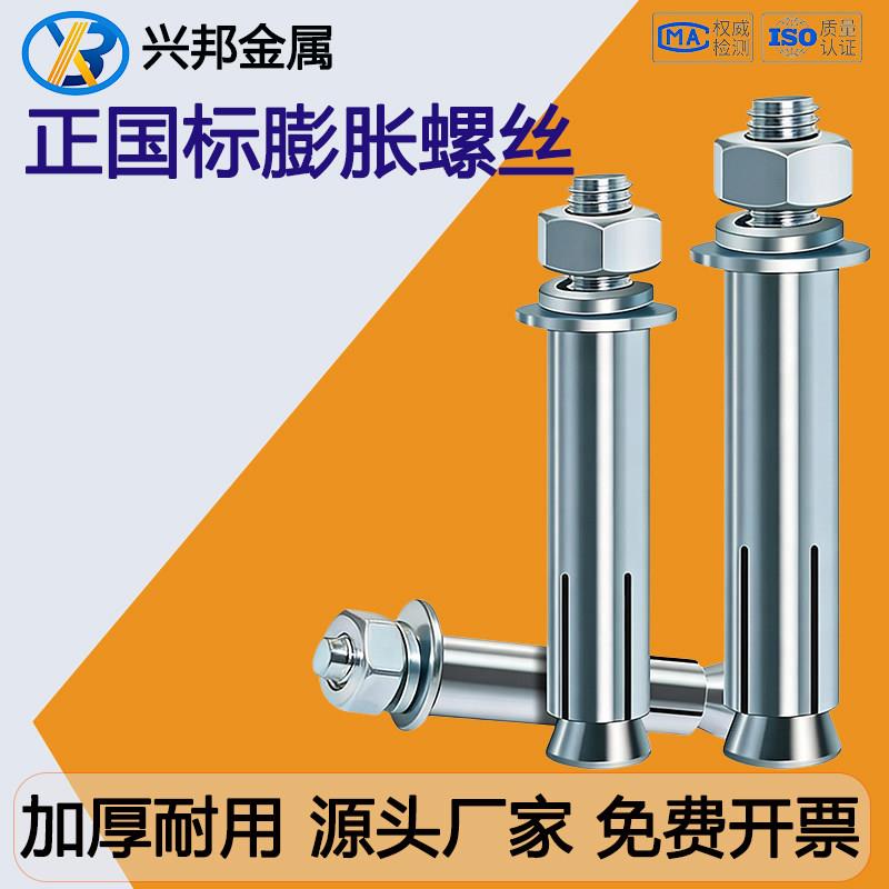 正国标加厚足长膨胀螺丝加长整箱膨胀螺栓大全M8M10M12M16M20