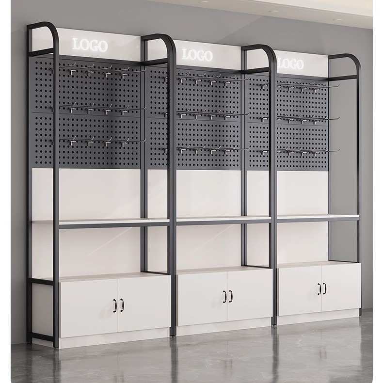 柜超市架货架置洞洞零食陈列板文具样品烟酒物展示多层产品便利店