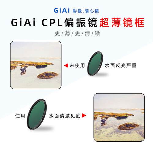 摄影滤镜消除反光可调型CPL偏振镜可按需求制作工业视觉用偏振片