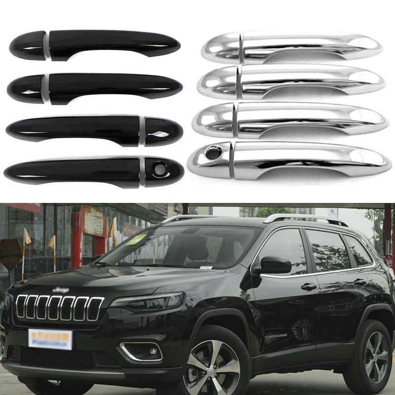 适用于14-21款JEEP吉普自由光拉手车门外把手电镀亮片贴门碗手腕