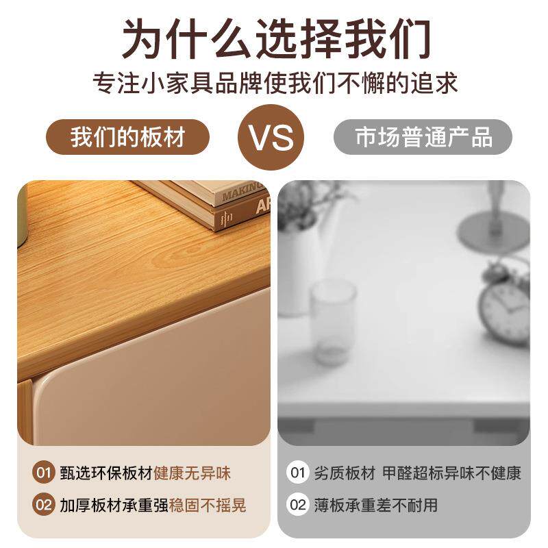 床头柜小型用卧家室简抽屉储收PT-C82纳置物架约子出租物屋北欧风