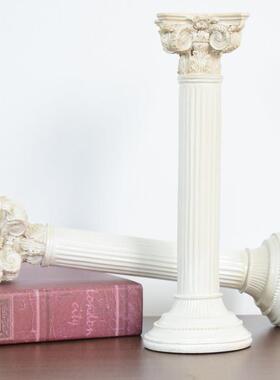 创意罗马柱摆件古建筑模型家里书桌家居小装饰品卧室摆设房间个性