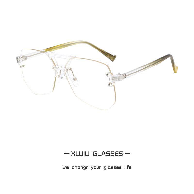 新款防蓝视光防辐射电脑近眼镜框架女眼睛红大框透明平光眼镜护网