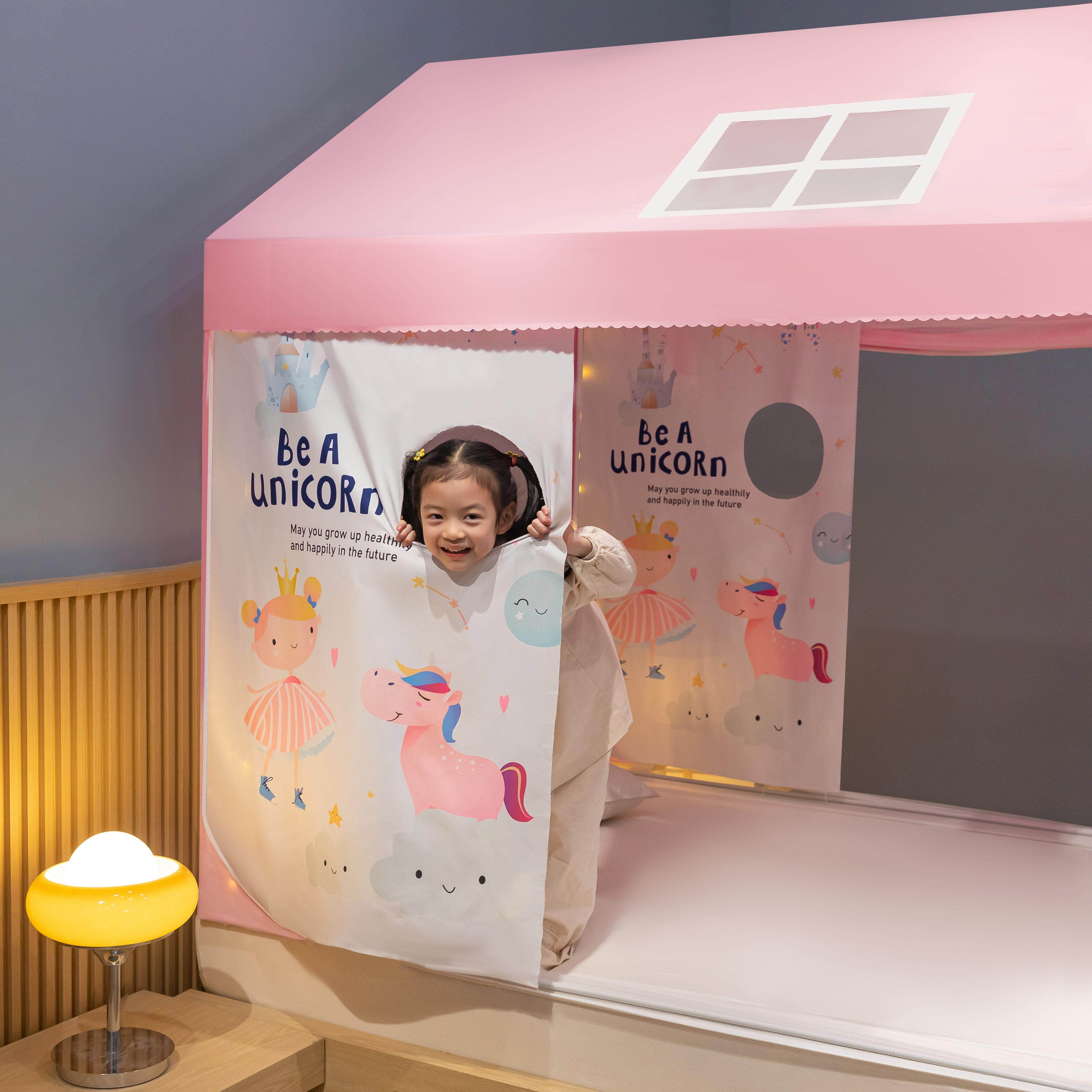 防公摔蚊帐童女孩儿主风DDB-031820底25新款家用卧室全蒙古包床上