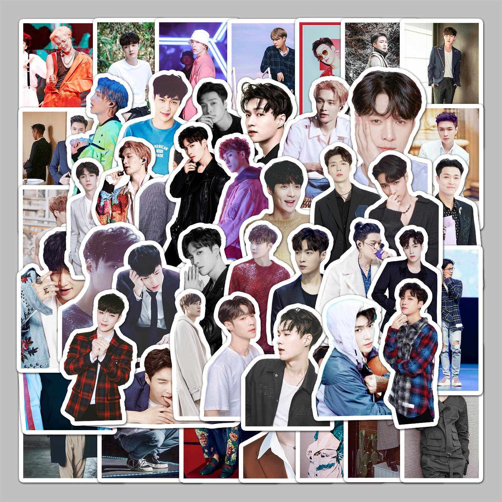 直销新款50张个性时尚小绵羊张艺兴潮流创意贴纸行李箱滑板车冰箱